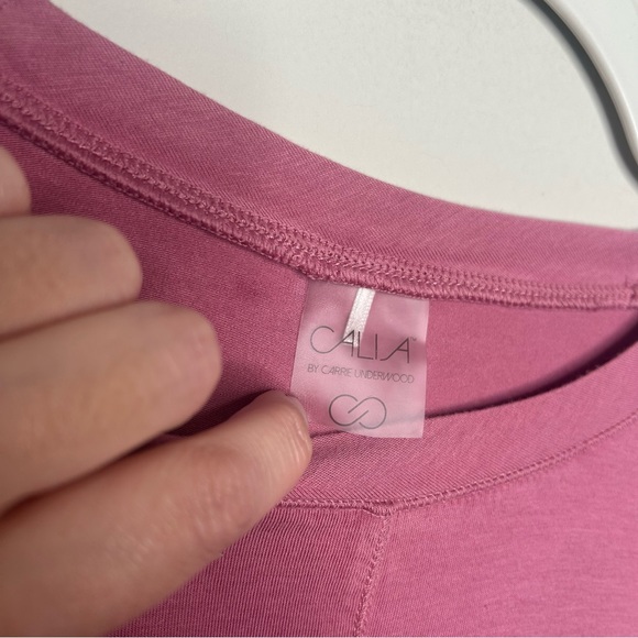 Calia by Carrie Underwood Long Sleeve Twist Trap Front Activewear Outdoor Pink M - Picture 11 of 12